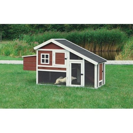 TRIXIE PET PRODUCTS TRIXIE Pet Products 55960 Chicken Coop With A View; Brown-White 55960